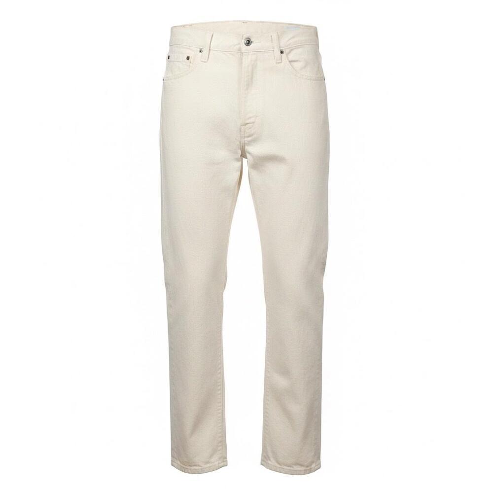 Levi's 501 Pants Mens 34x28 White Denim Regular Straight Leg Button Fly Casual